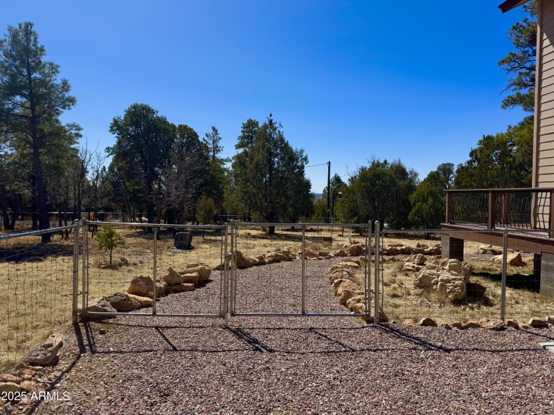 PARTIALLY FENCED YARD
