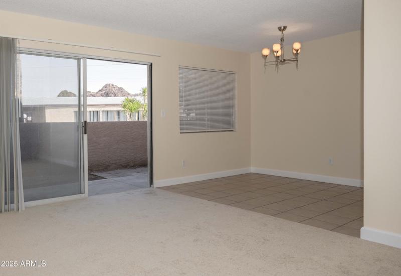 Living to patio door