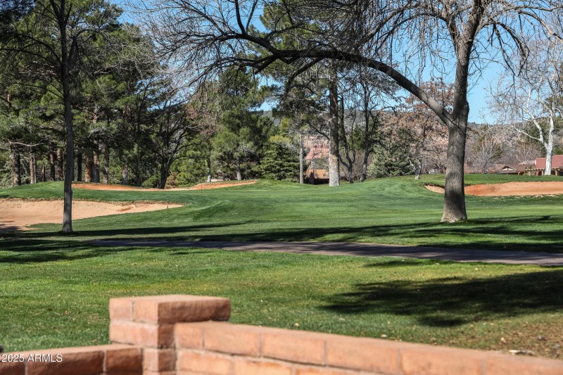 On the greens