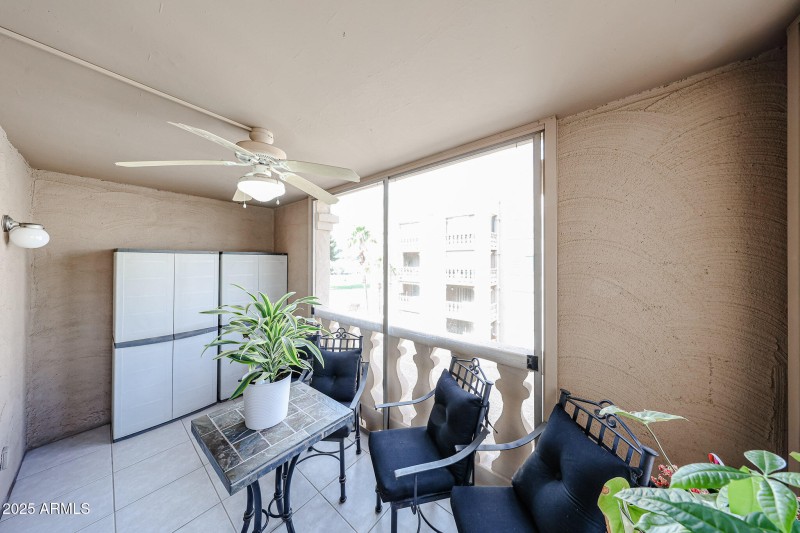 Covered Patio With Storage