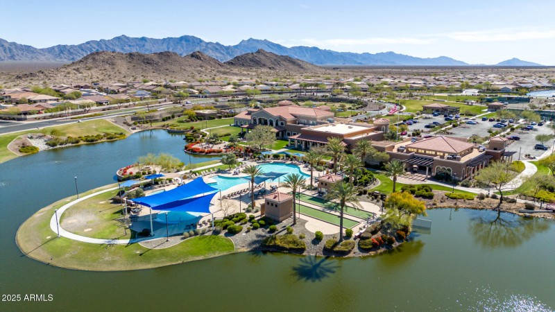 aerial view of the big lake
