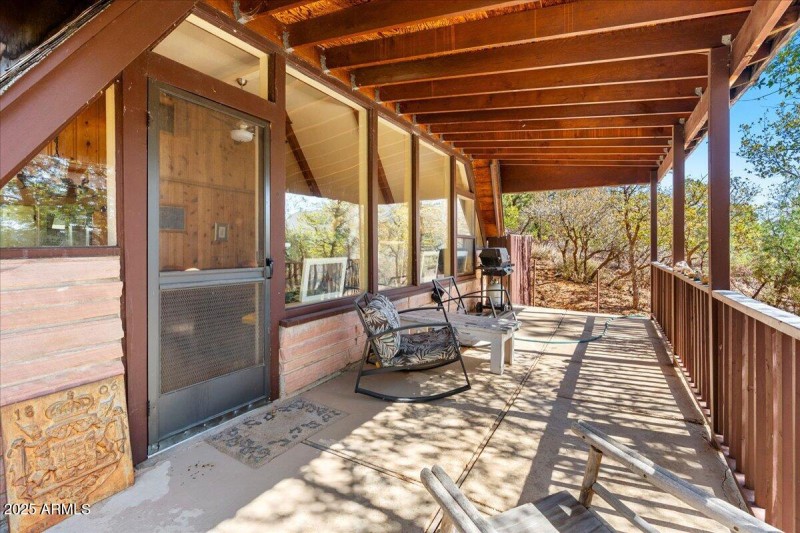 GENEROUS COVERED DECK