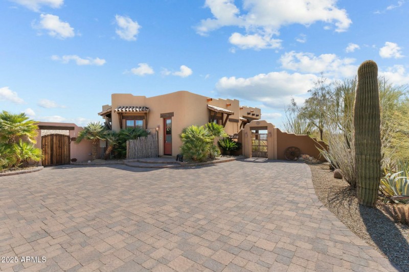 Paved driveway