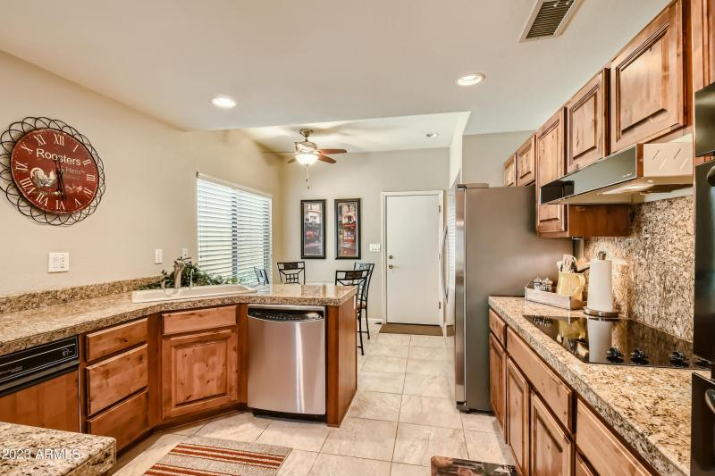 Breakfast nook & Garage entry