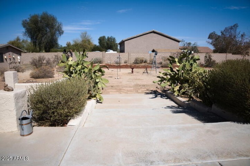 Spacious Backyard Concrete Pad
