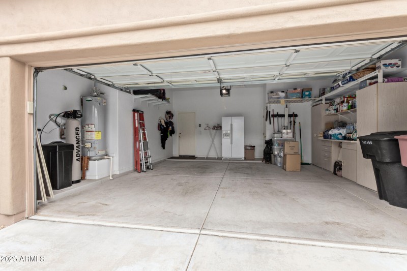 Large 2-Car Garage with storage room