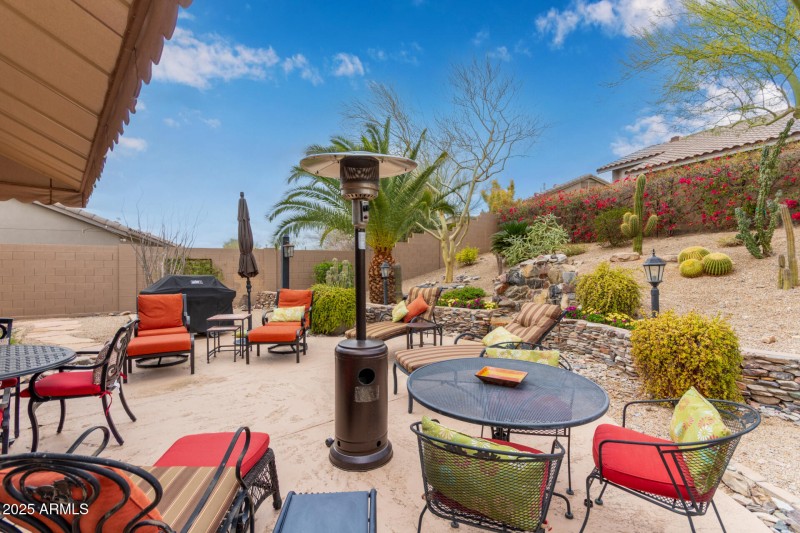 Backyard with room for entertaining