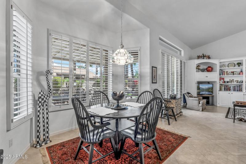 Bright kitchen eating area