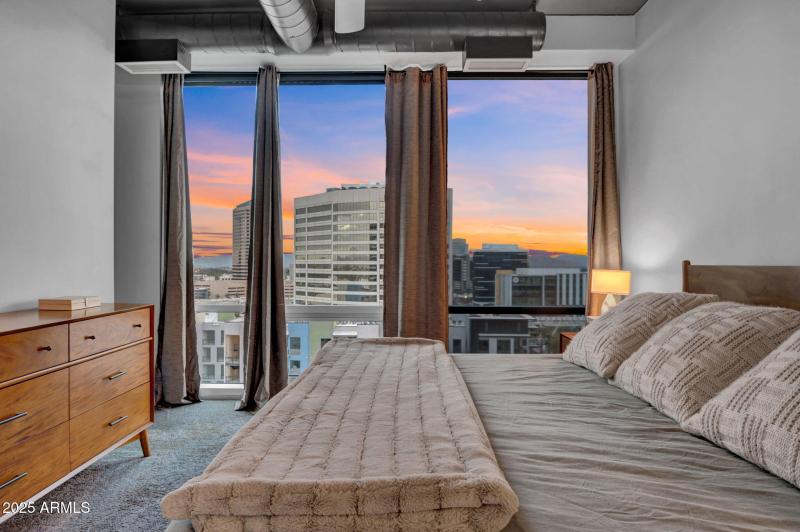 Primary Bedroom at Sunset