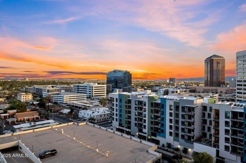 Parking Area at Sunset
