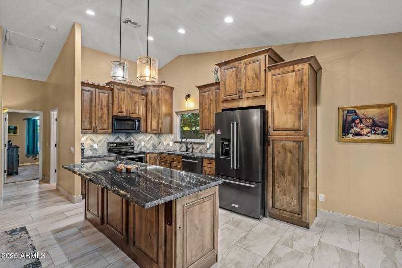Front view of kitchen