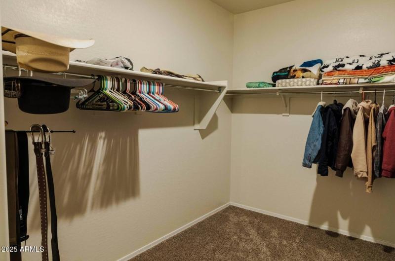 Master walk in closet