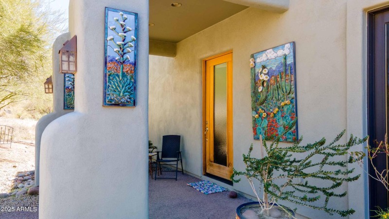 Covered front entryway