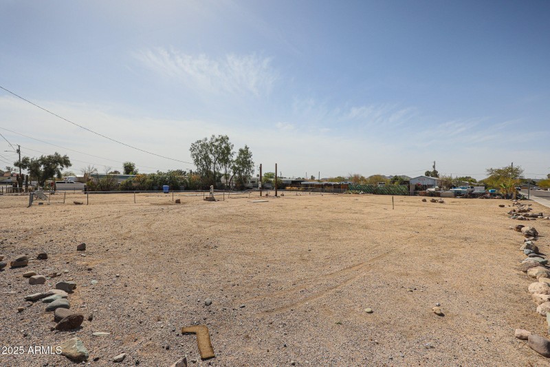 Parcel 1 facing west