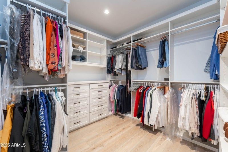 Primary closet