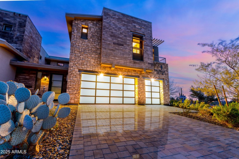 Evening drive way