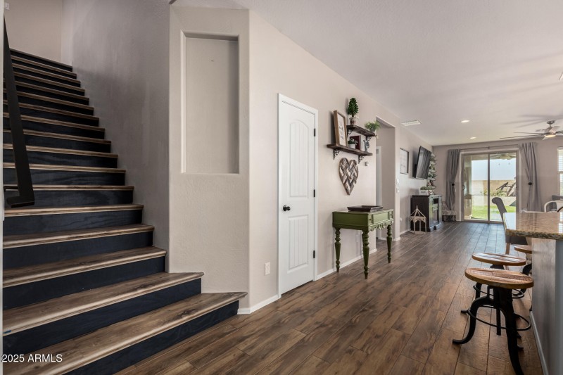 Upgraded stairs and banister