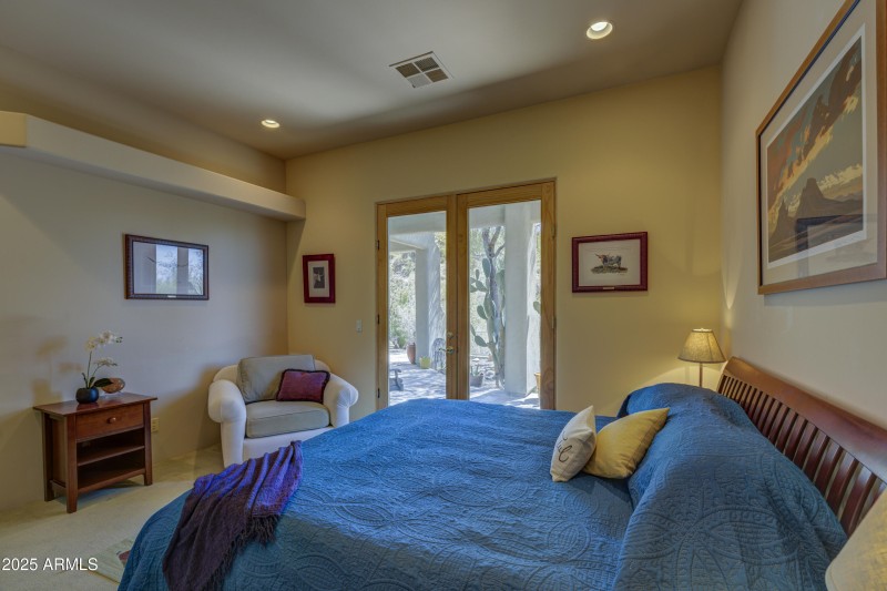 Bedroom 3 with patio entry