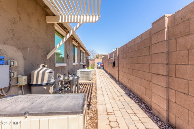 east sidewalk