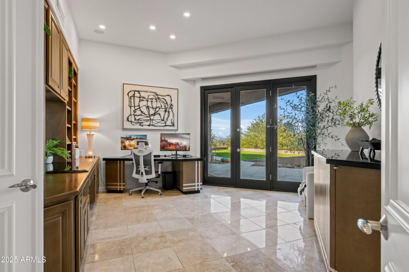 Office w/ Built-in Shelving