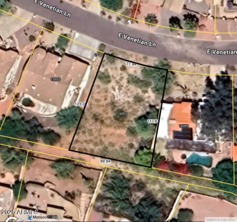 16003 E Venetian Ln County aerial map