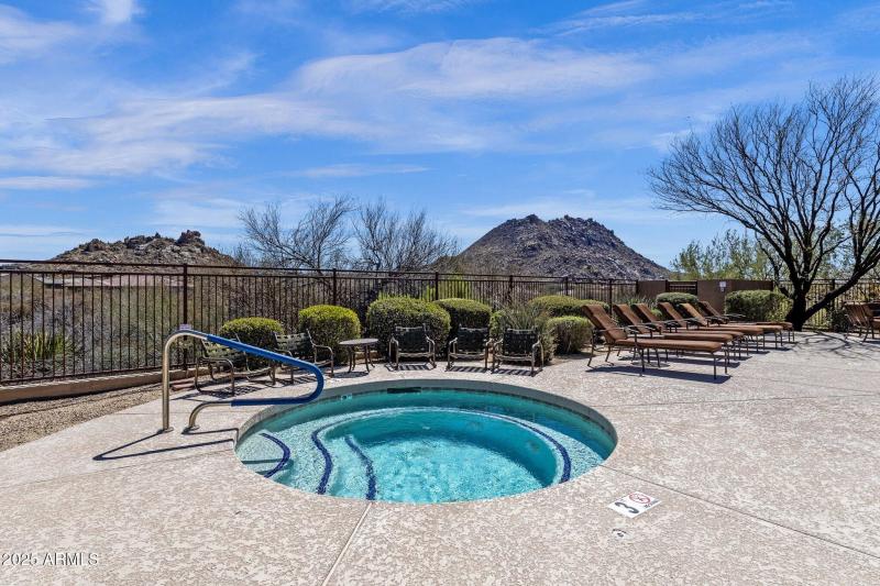 Community heated spa