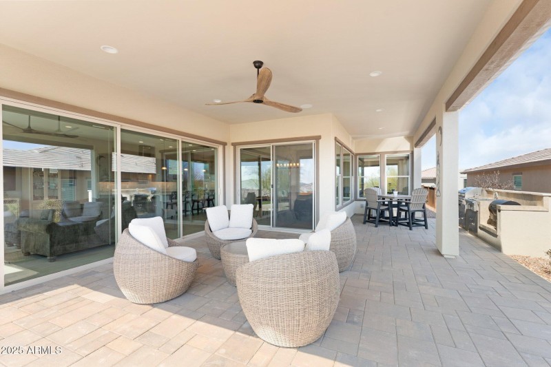 Large covered patio