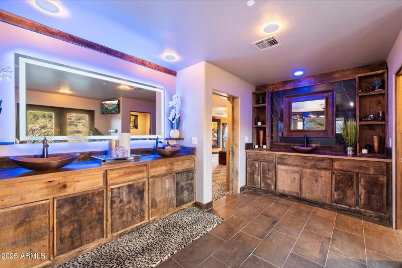 Dual Reclaimed Barn Wood Vanities