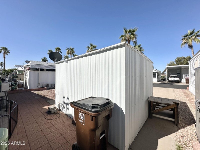 BACK/SIDE VIEW OF SHED