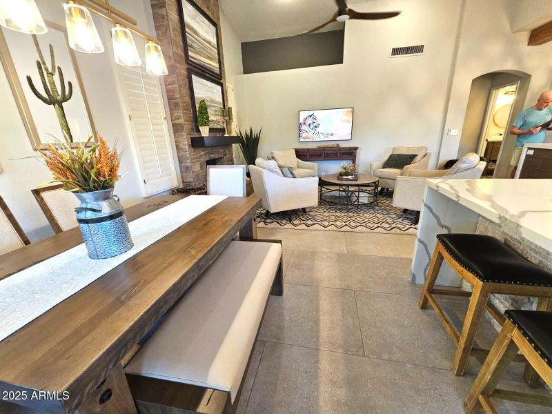 Dining to Family Room