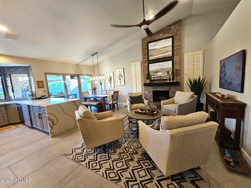 Family Room to Kitchen