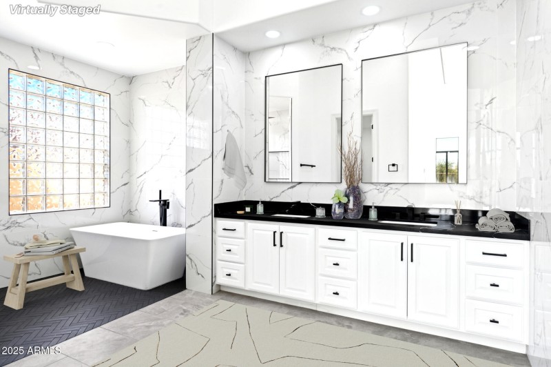 Primary Bath Staged