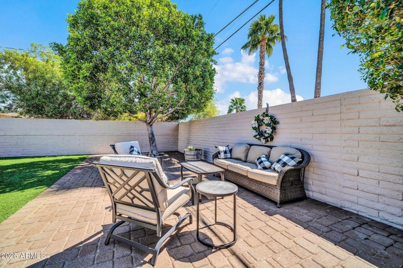 Backyard Back Seating Area