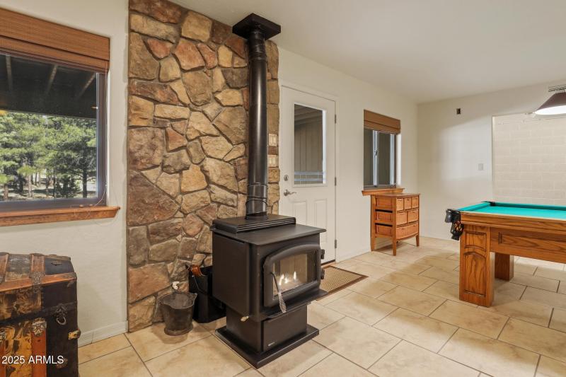 basement woodstove