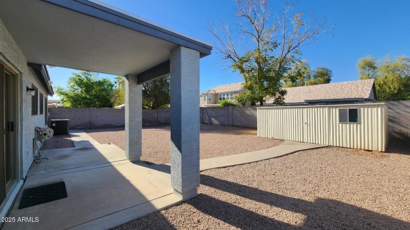 Covered Patio and Shed
