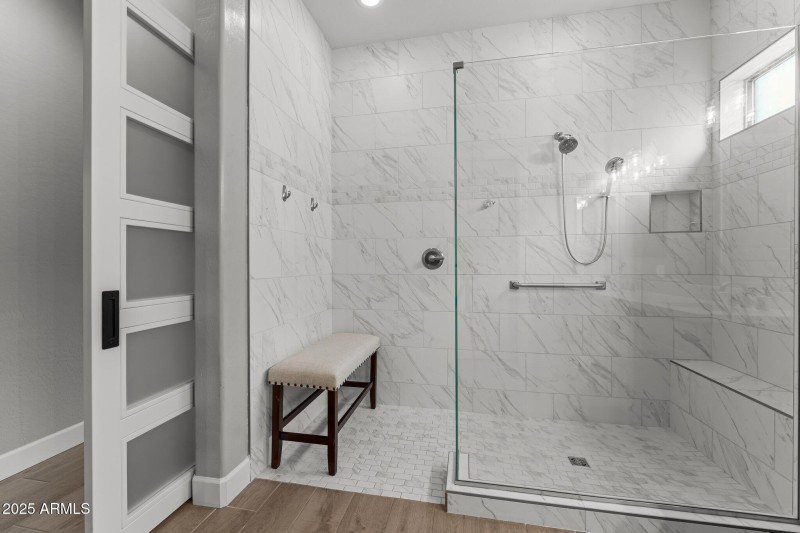 Large walk in shower