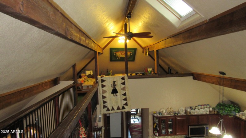 Walkway to upper family room
