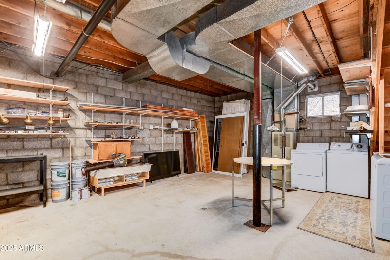 Laundry room and workshop