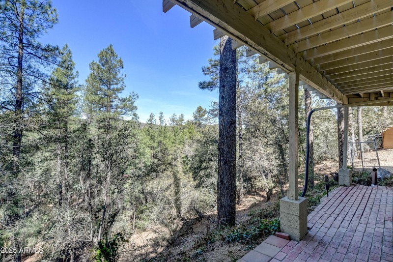 Lower patio