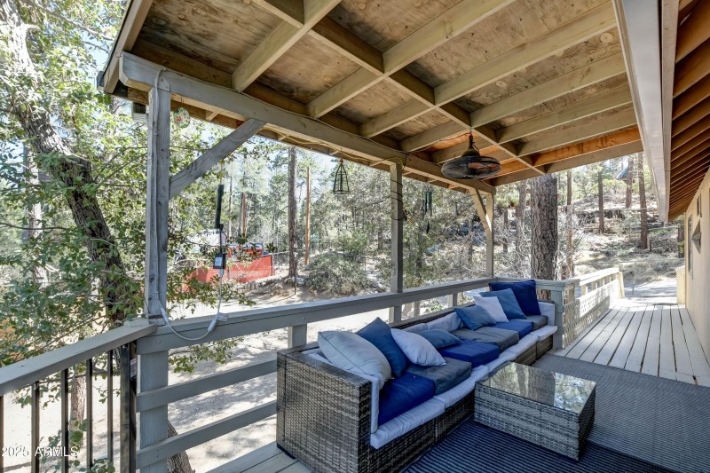 North side of deck