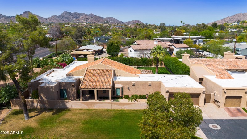 Aerial view of home