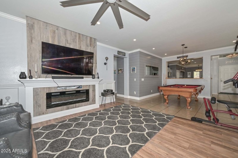 Family Room-Fireplace