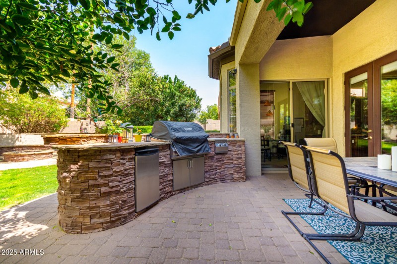 Built-in BBQ