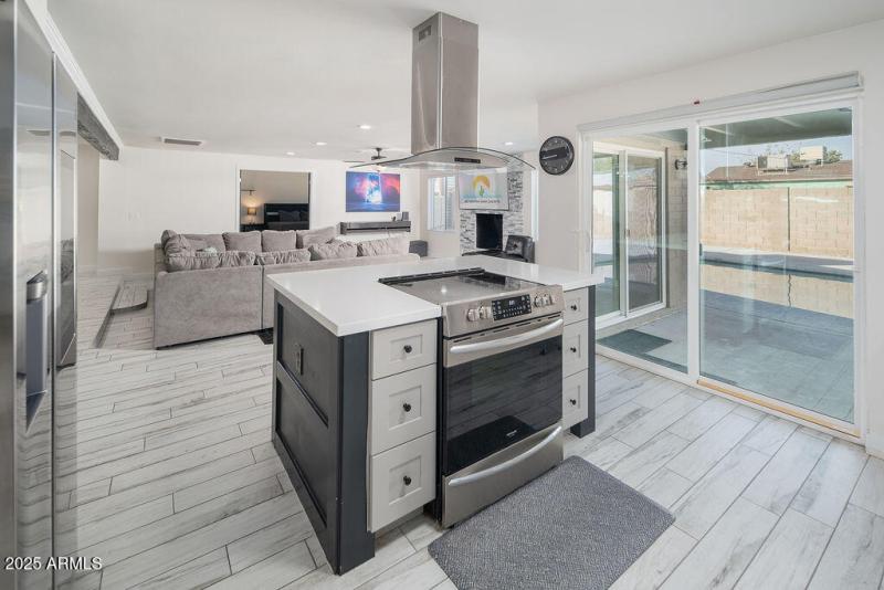 Living area from kitchen