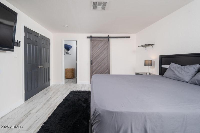 Primary bed from North facing window