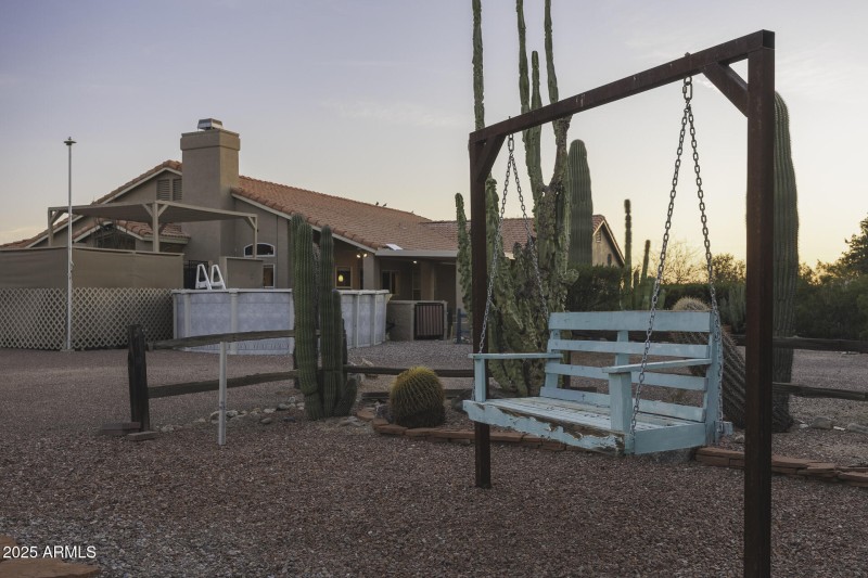 Back Yard Swing Area