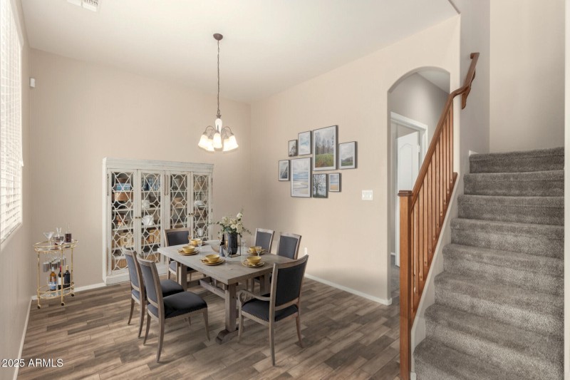 Dining Rm Virtually Staged