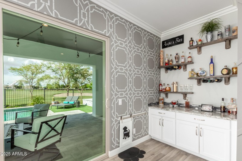 Bar area when you come in from pool