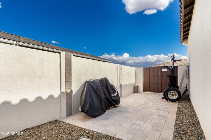 Custom 7' wide gate for more storage