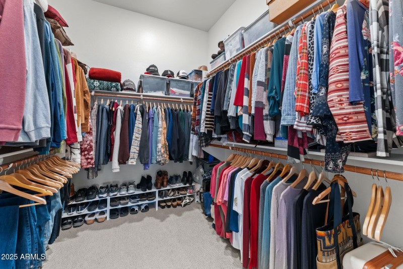 Large walk in closet